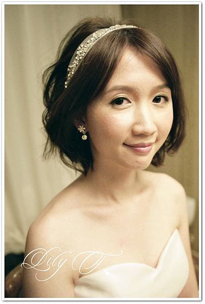 北部新娘秘書 短髮新娘造型 bridal hair and makeup