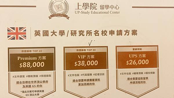 英國大學研究所申請費用方案│上學院留學中心