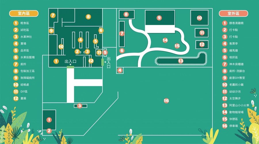 【嘉義親子景點】果然茶香觀光工廠園區導覽圖.jpg