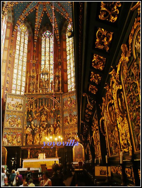 波蘭 克拉科夫 聖母聖殿 Kościół Mariacki （ St. Mary&apos;s Basilica ), Krakow, Poland