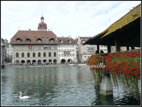 瑞士 琉森 卡貝爾木橋 Luzern, Swissland