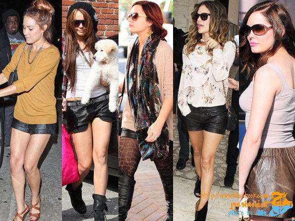 Celeb-Street-Style-Spotlight-Leather-Shorts-600x450