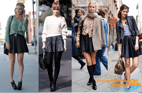 pleated skirts