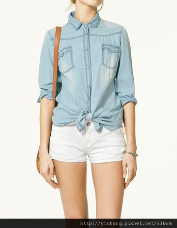 zara denim shirt