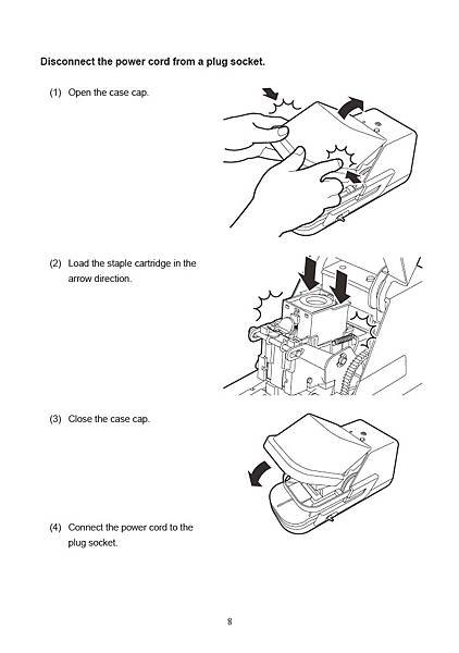 EH-70F2 電動釘書機說明書