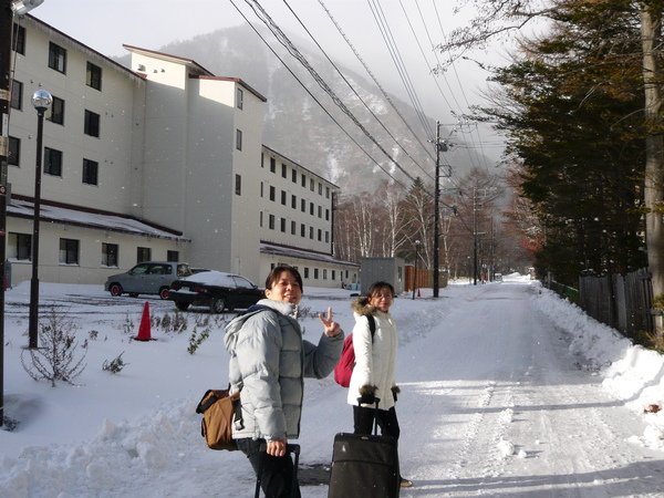 行走於冰天雪地