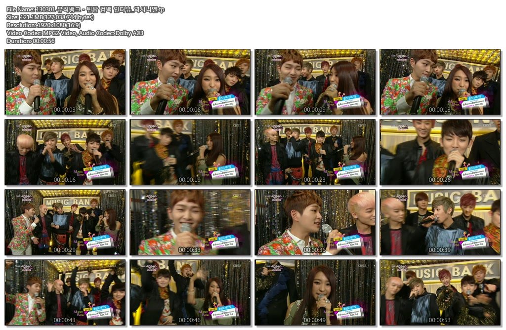 130301 뮤직뱅크 - 틴탑 컴백 인터뷰_역시니엘.tp