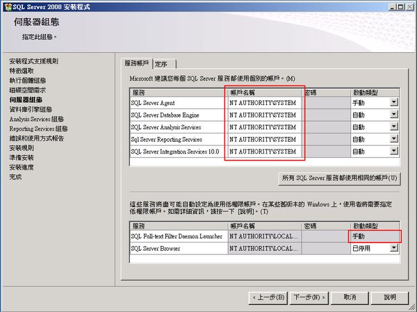 Mr.Zabo-Server 2008 安裝步驟