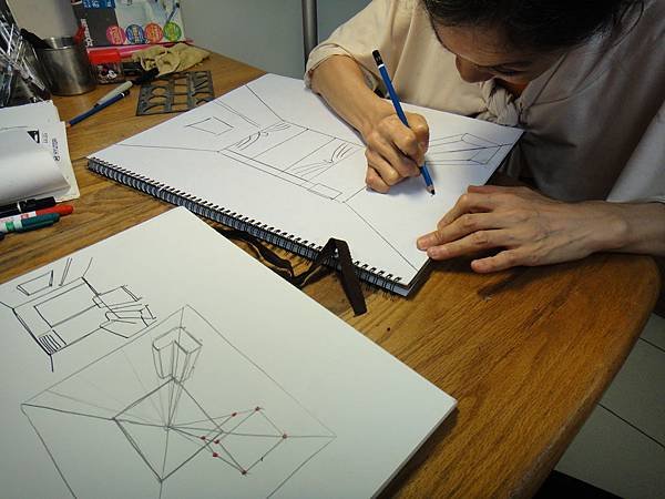 學生空間透視概念練習(4)