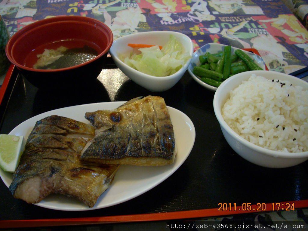 烤鯖魚定食