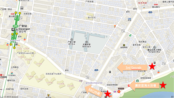 韓巢地圖 廣安里