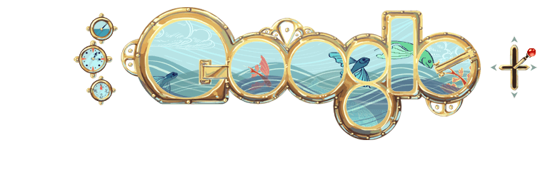 Jules Verne&apos;s 183rd Birthday Google Doodle