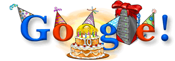 google birthday Google Doodle  2008 10 year