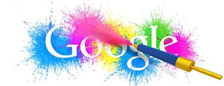 Google Doodle-印度侯麗節(Holi festival)