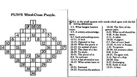 crossword puzzle.