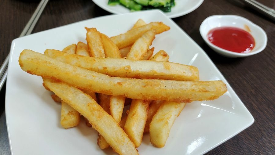 台中素食餐廳-佛光山惠中寺滴水坊-薯條