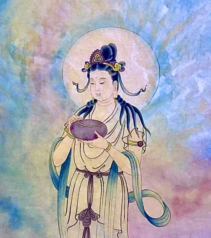 大悲心起 素人畫家張美芳(Joanna)大愛分享「觀世音